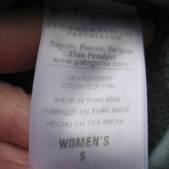 Patagonia Better Sweater 1/4 Zip Pullover Top Light Blue Gray - Picture 8 of 8